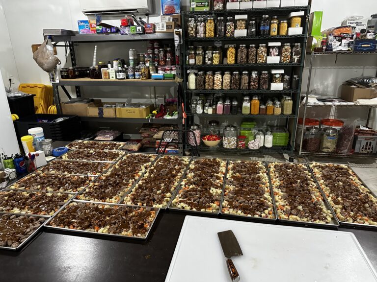 80 pounds of organic nutritious food about to be freeze dried for emergency disaster relief