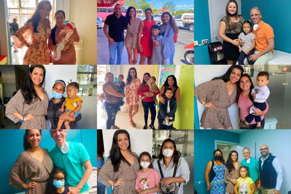 many familes and children with joanna mann and doctor in costa rica, latin america afer erb's palsy surgery